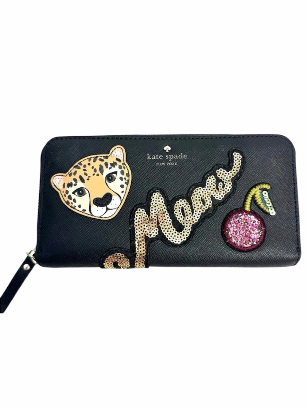 Kate Spade Rare Limited Edition Run Wild Meow Leopard Needa Wallet